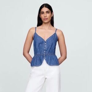 GAP Denim Peplum Cami